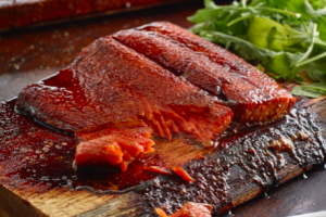 The Cooking Ladies' West Coast Cedar Planked Salmon Recipe