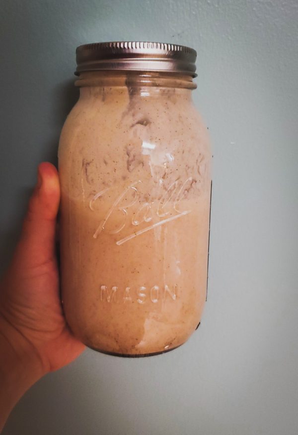 Banana Oat Nut Yogurt Smoothie
