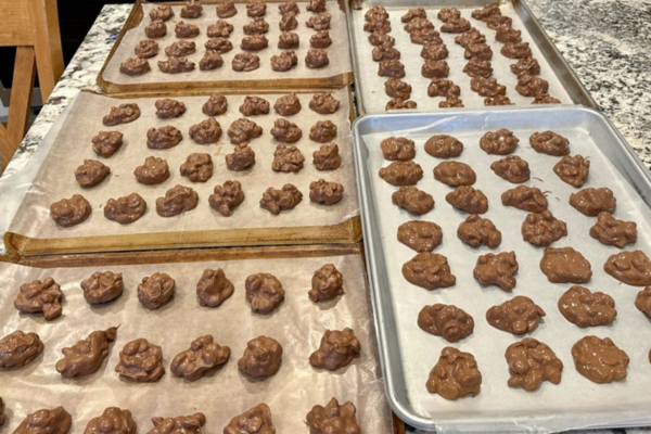 on baking sheet