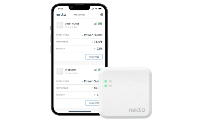 Product photo courtesy of Necto best RV pet monitor