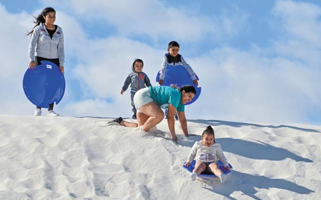 Rent sleds White Sands National Park